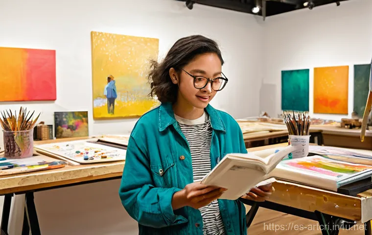 미술평론가로서 사회적 영향력 - **Prompt 1: The Guiding Light of Art Criticism**
    "A diverse group of art enthusiasts, ranging fr...